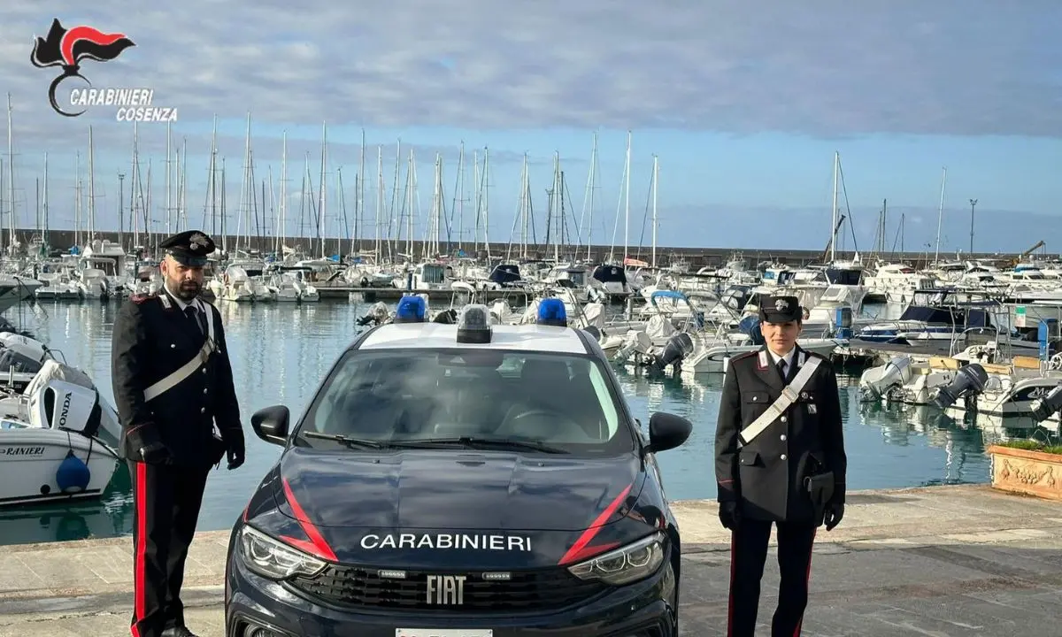 Area urbana di Cetraro coinvolta nelle indagini