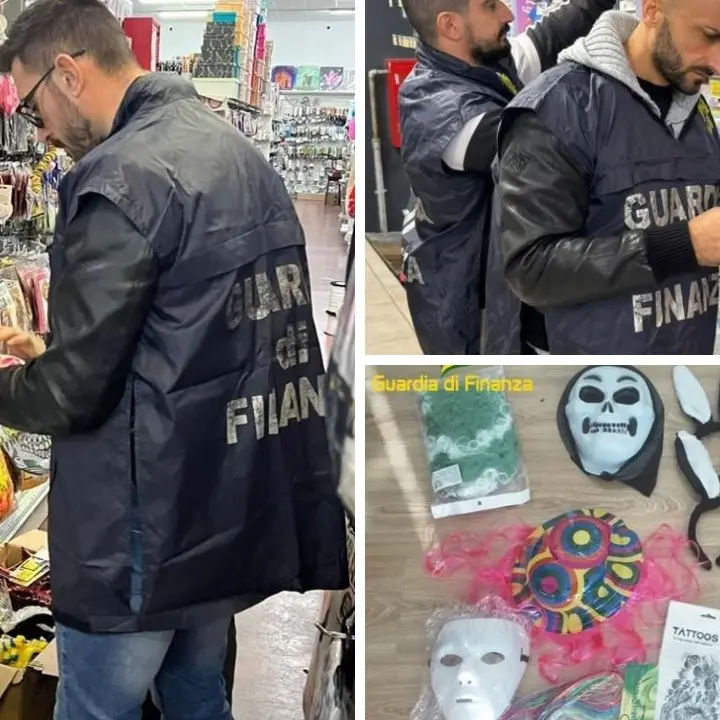 Sequestrati oltre 320mila prodotti per Carnevale non sicuri