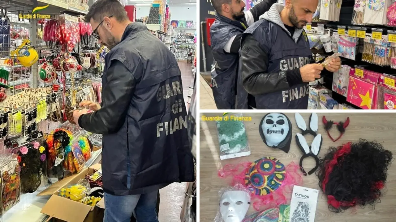 Sequestrati oltre 320mila prodotti per Carnevale non sicuri
