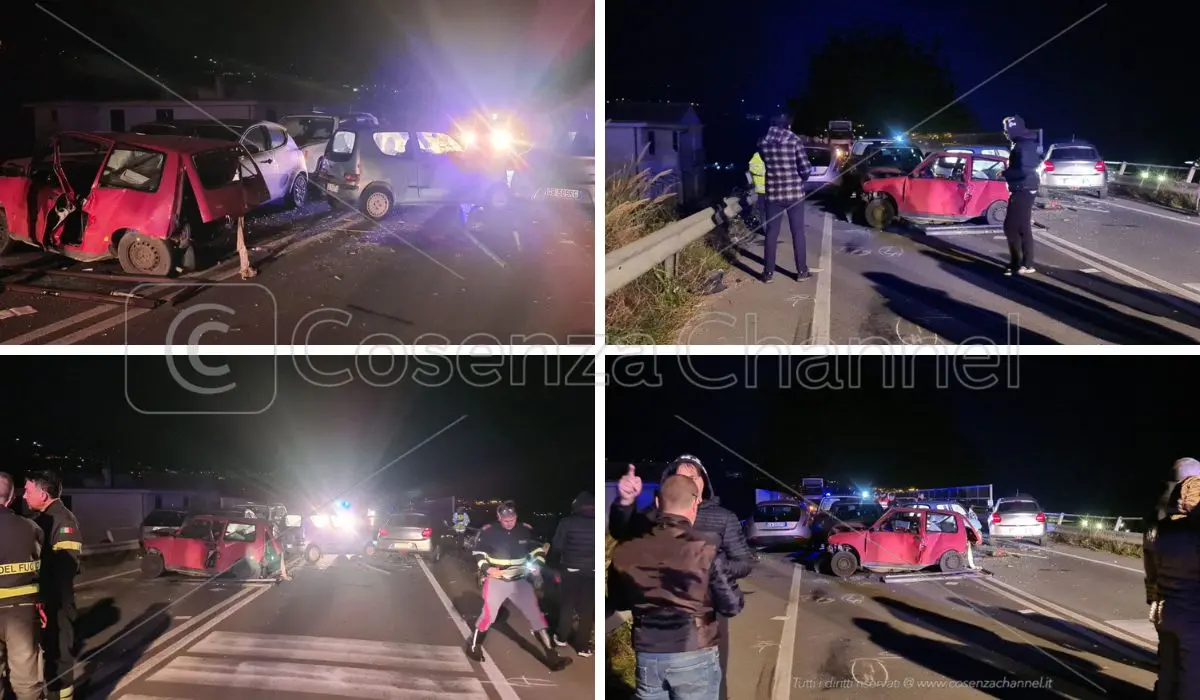 Maxi incidente stradale a Paola, sei auto coinvolte: due feriti gravi | FOTO