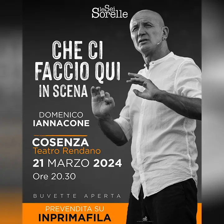Cosenza, Domenico Iannacone al Rendano con il suo spettacolo \"Che ci faccio qui\"