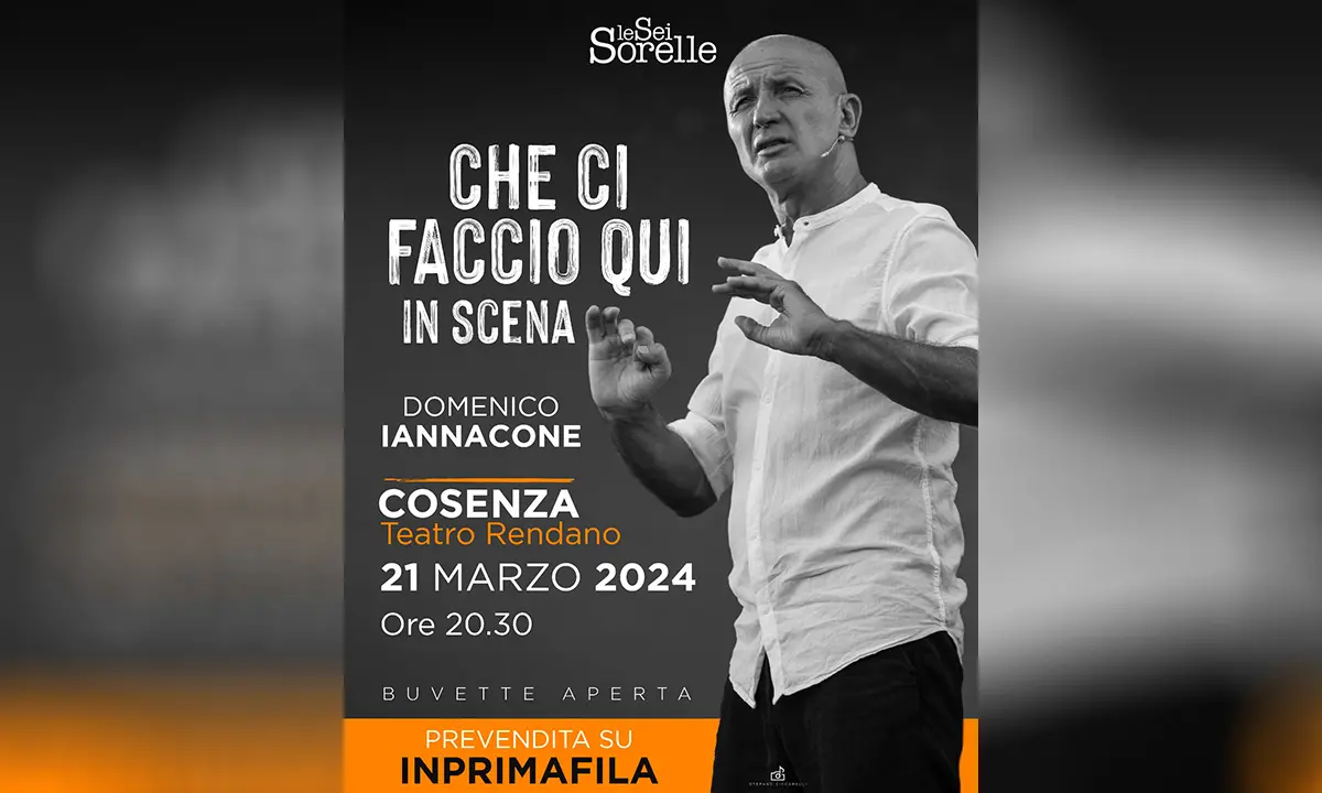 Cosenza, Domenico Iannacone al Rendano con il suo spettacolo \"Che ci faccio qui\"