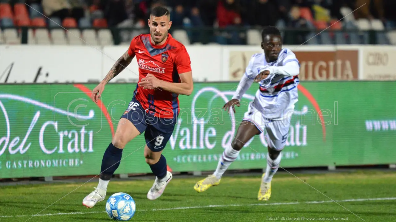 Cosenza-Sampdoria 1-2: il tabellino