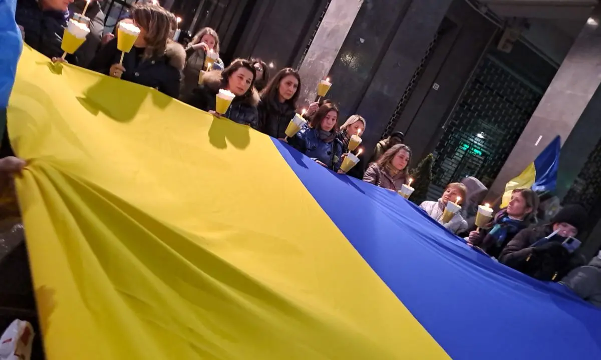 Cosenza, corteo pro Ucraina nel terzo anniversario dell'invasione