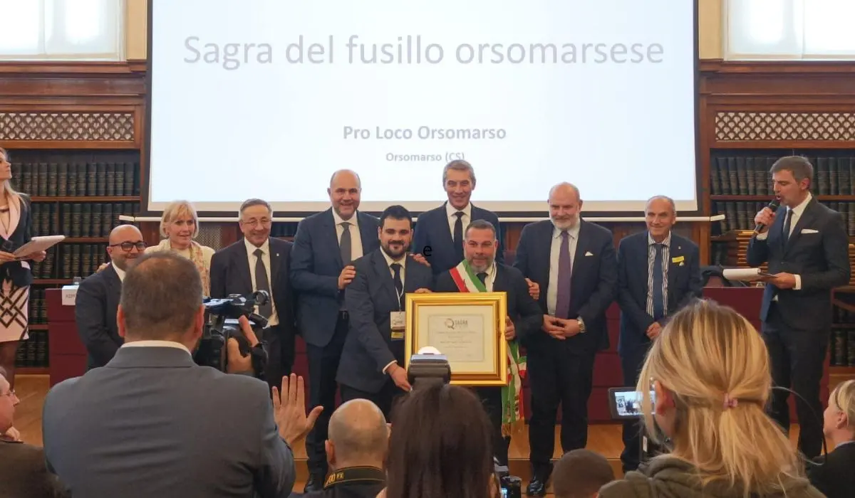 La sagra del fusillo di Orsomarso premiata al Senato, ottenuto il marchio di qualità