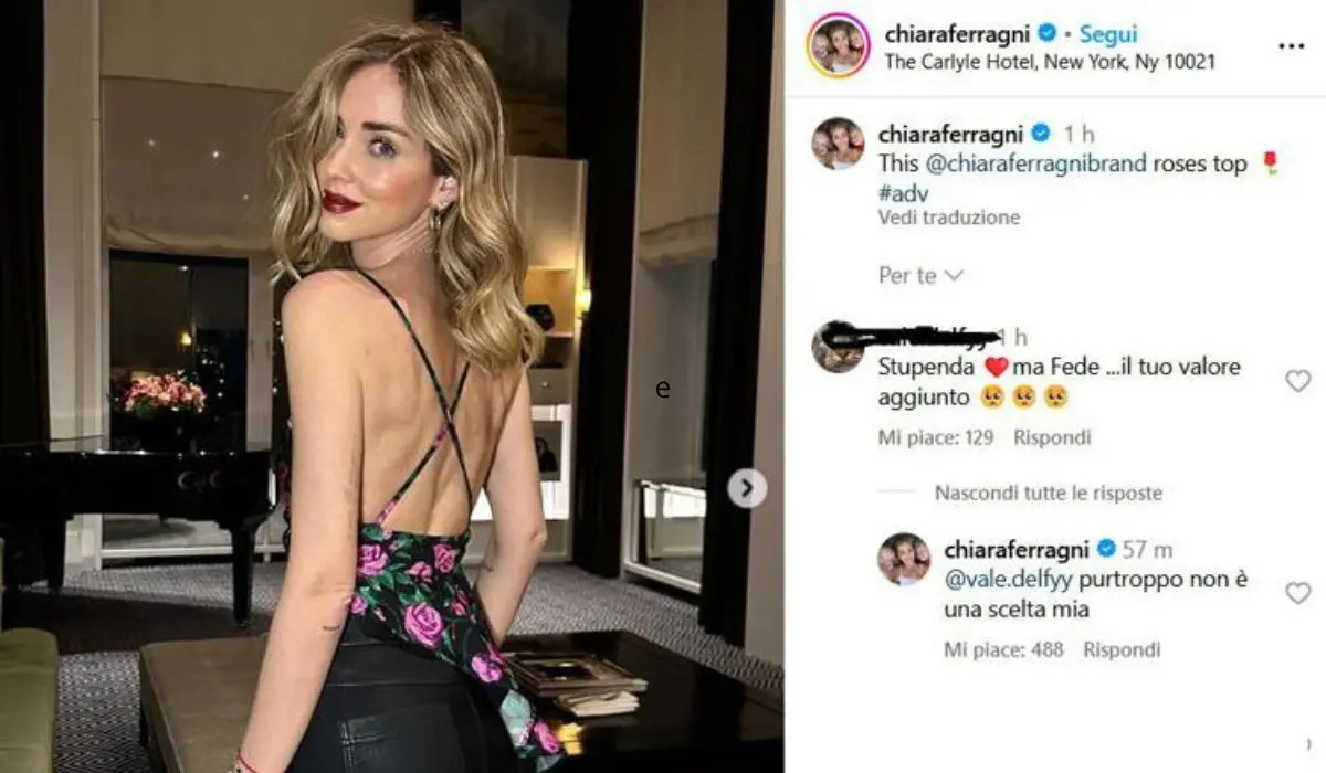 Fine del matrimonio con Fedez, Ferragni: «Non per mia scelta»