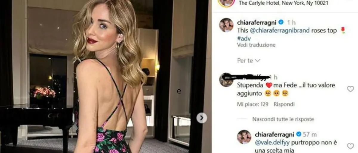 Fine del matrimonio con Fedez, Ferragni: «Non per mia scelta»