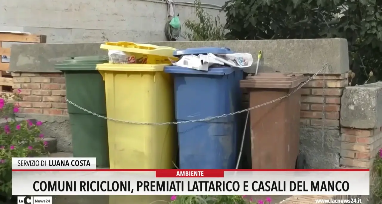 Comuni ricicloni, premiati Lattarico e Casali del Manco