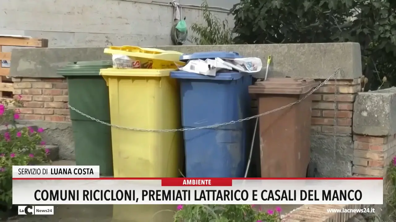 Comuni ricicloni, premiati Lattarico e Casali del Manco