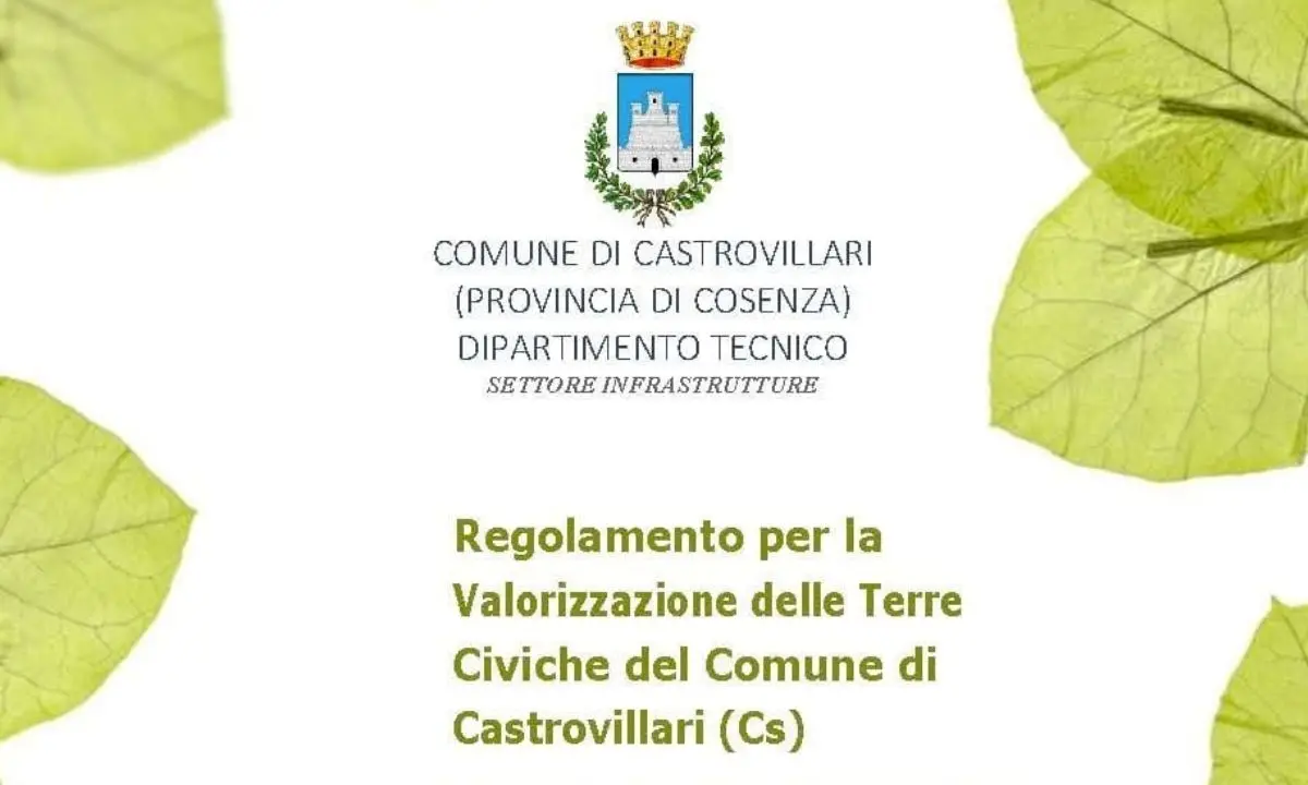 Castrovillari, approvato il regolamento per la valorizzazione delle terre civiche
