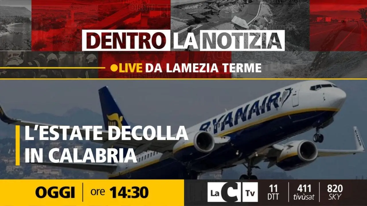 La Calabria “decolla” (anche) con LaC OnAirport: oggi focus a Dentro la Notizia