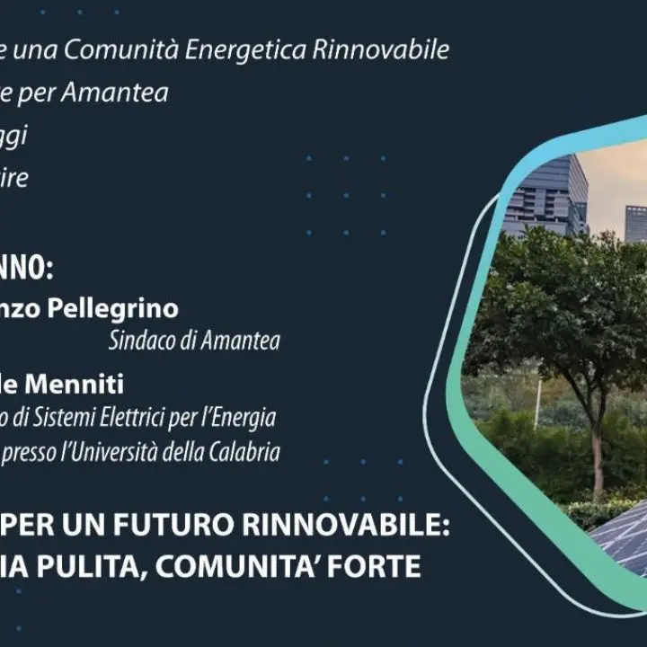 Risparmio energetico e sostenibilità ambientale, se ne discute ad Amantea