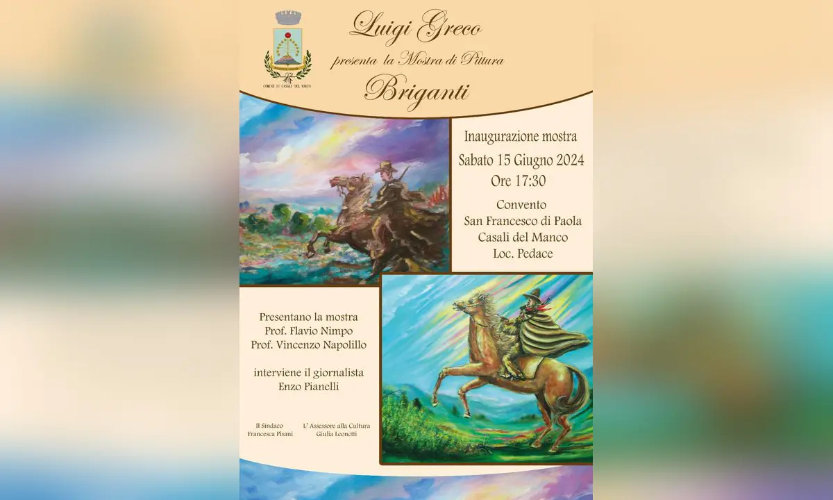 La Mostra \"Briganti\" di Luigi Greco a Casali del Manco