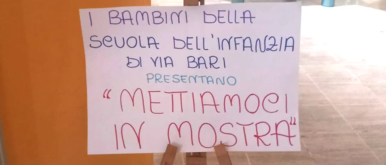 Rende, i bambini della scuola dell'Infanzia di via Bari artisti per un giorno | FOTOGALLERY