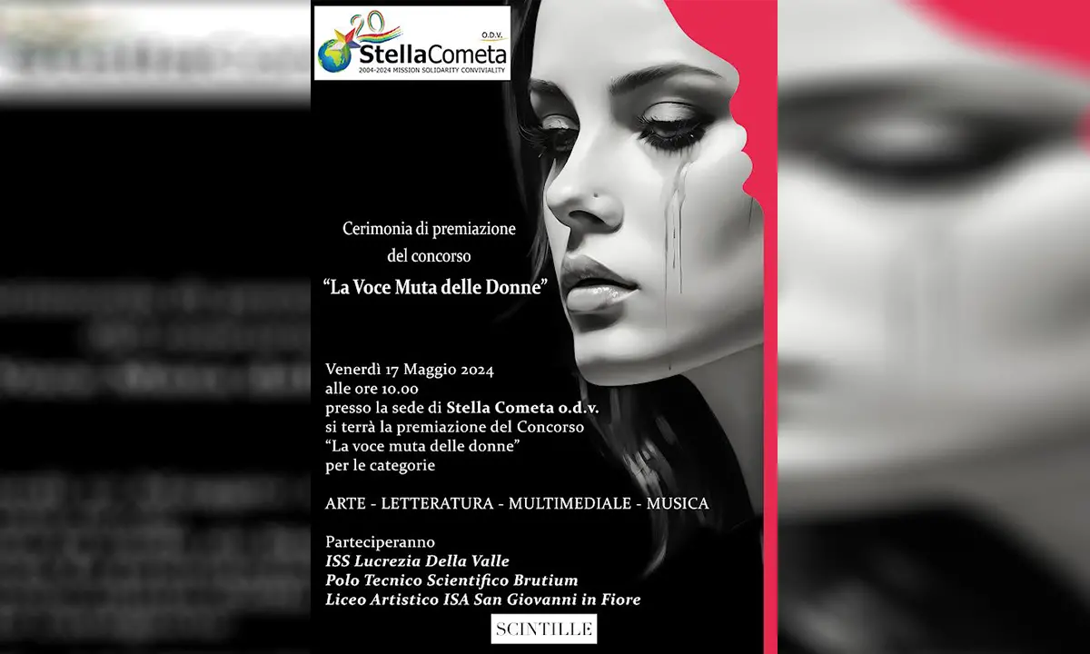 Cosenza, \"La voce muta delle donne\". Venerdì la premiazione alla sede di Stella Cometa