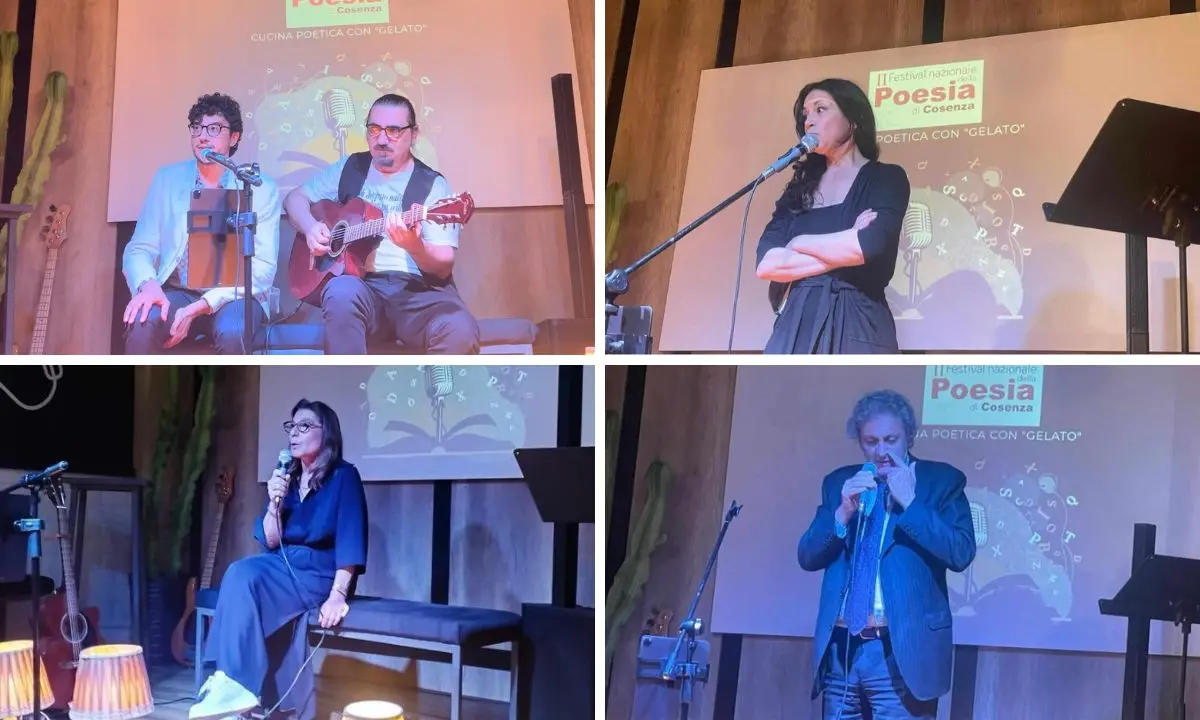 “Cucina poetica con gelato”, la poesia è viva e per la prima volta a Cosenza si anima sul palco del Rekap