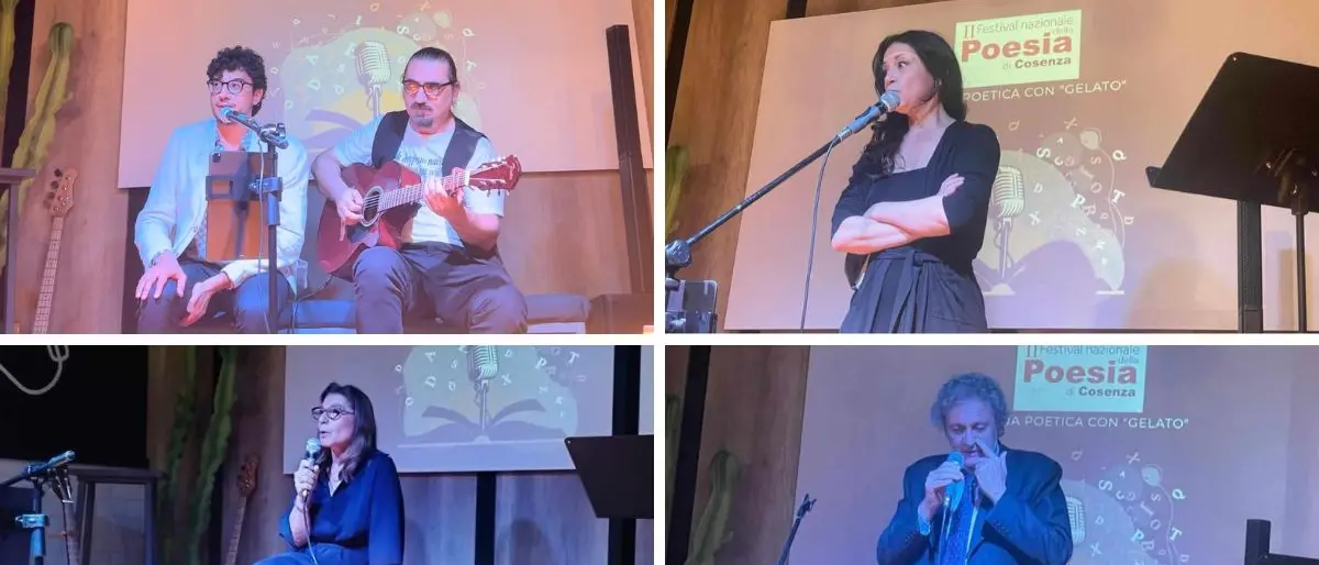 “Cucina poetica con gelato”, la poesia è viva e per la prima volta a Cosenza si anima sul palco del Rekap