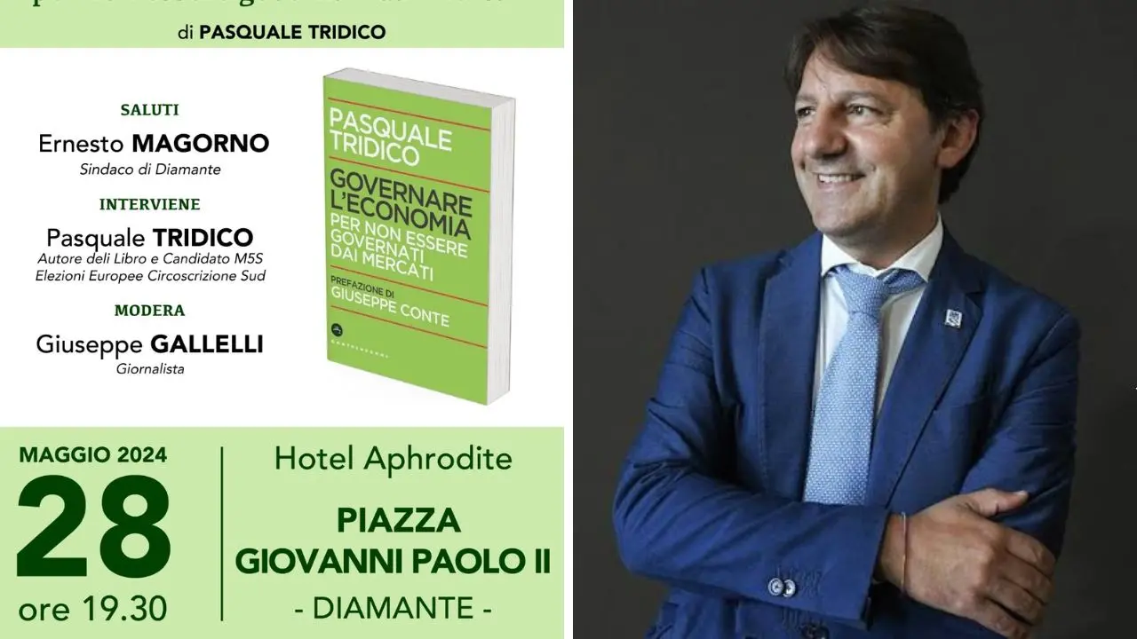 Diamante, domani la presentazione del libro di Pasquale Tridico