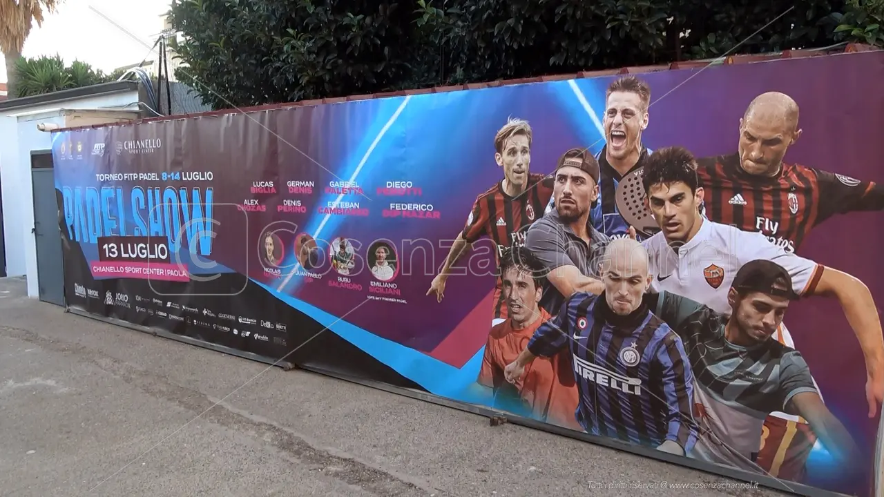 Padel Show a Paola, Cambiasso, Perotti e Altomare al Chianello Sport Center