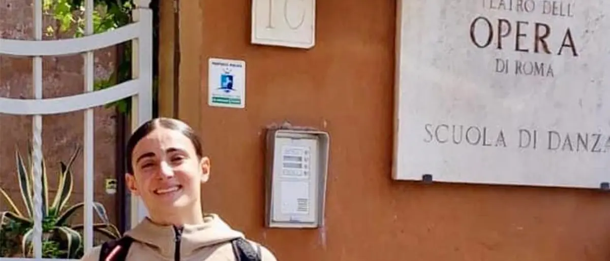 Il giovanissimo Gabriel Chiappetta da Belvedere al teatro dell'Opera di Roma