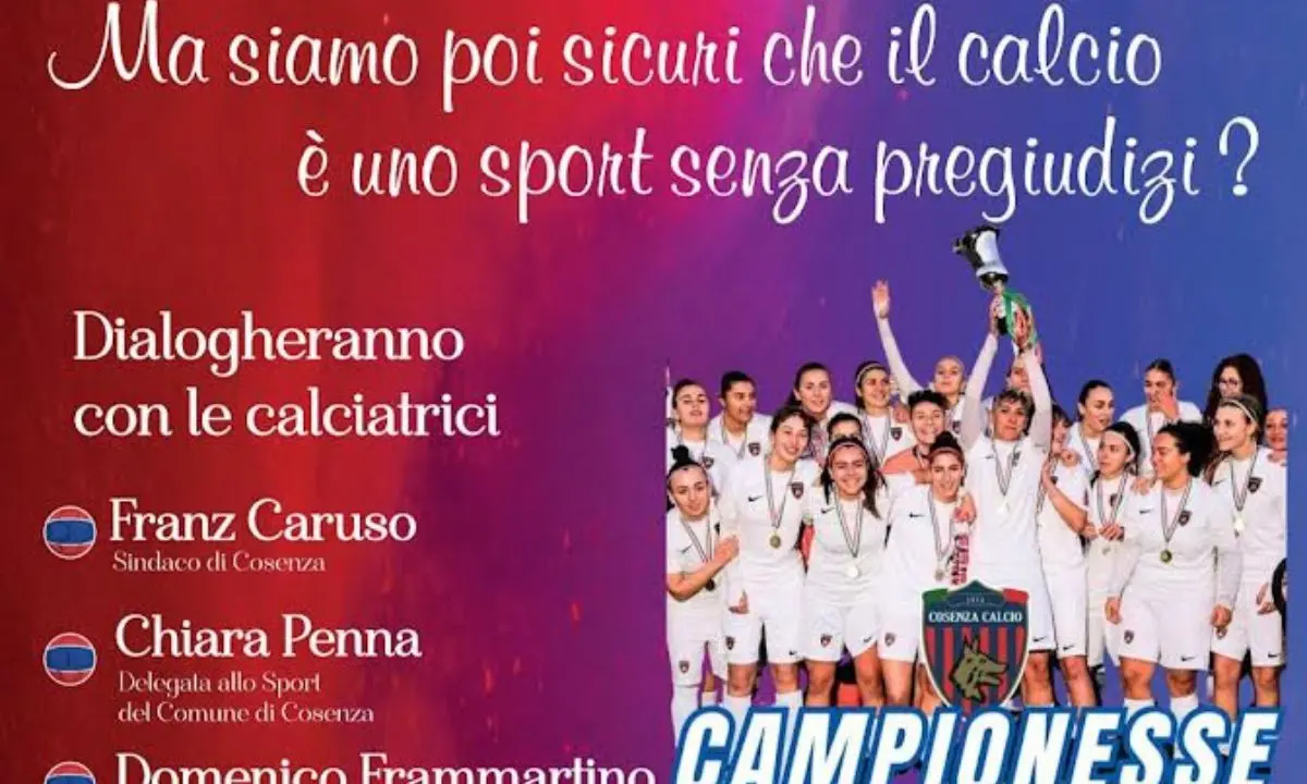 Cosenza, festa amara in Municipio per la squadra di calcio femminile