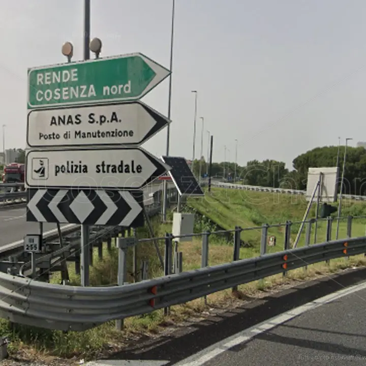 Lavori notturni nella galleria Serra Spiga: chiude per due notti il tratto A2 tra Cosenza Sud e Rende
