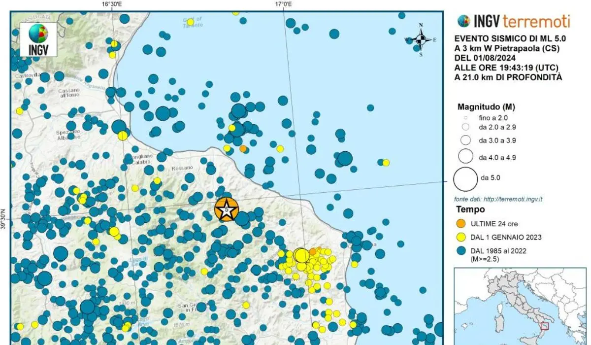 Terremoto Cosenza, 185 anni fa il sisma che sconvolse Crosia