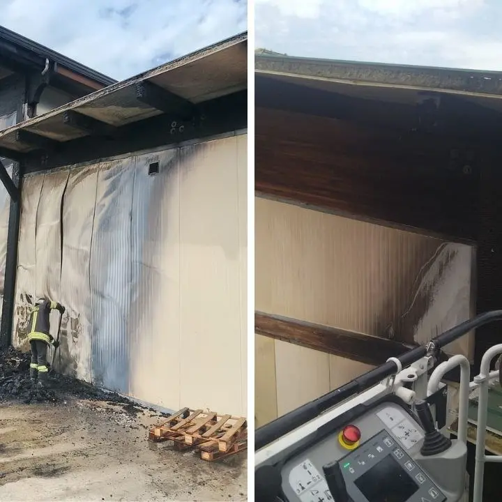 Incendio in un capannone commerciale a Feroleto Antico, salvi i dipendenti