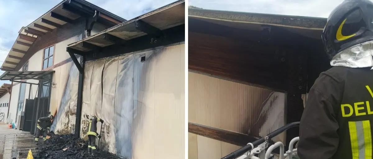Incendio in un capannone commerciale a Feroleto Antico, salvi i dipendenti