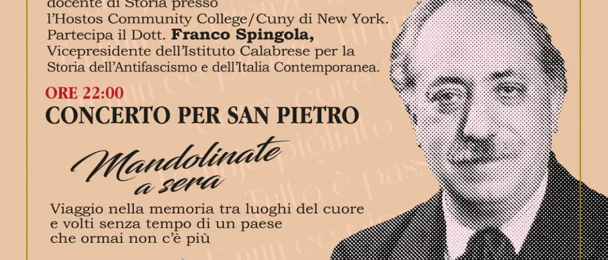 San Pietro in Guarano ricorda l'intellettuale italo-americano Alessandro Sisca