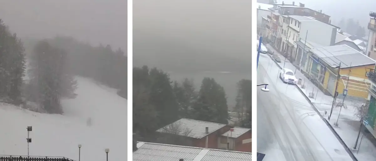 Sila imbiancata dall'alba. Attesa neve anche a quote più basse