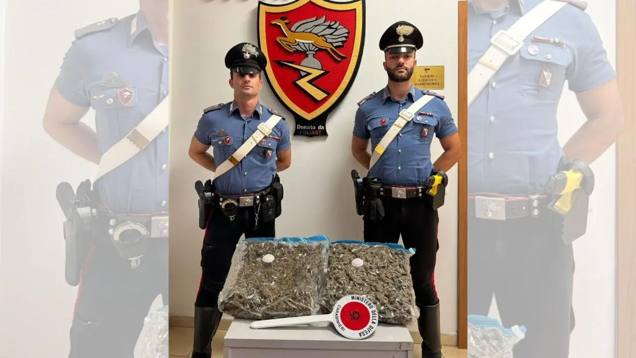 Beccato con due chili di marijuana a Gioia Tauro, in manette un uomo di 60 anni