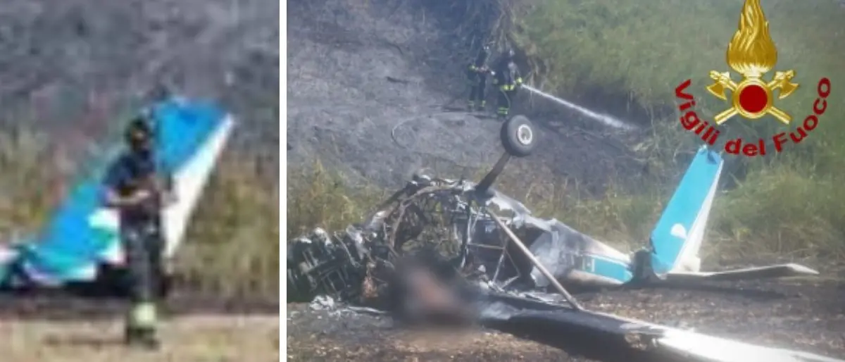 Incidente aereo a Terni. due vittime nell'ultraleggero precipitato