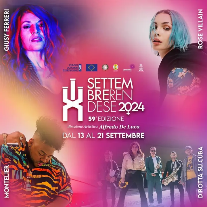 Settembre rendese ecco il programma completo di tutti gli eventi: dai live all'arte