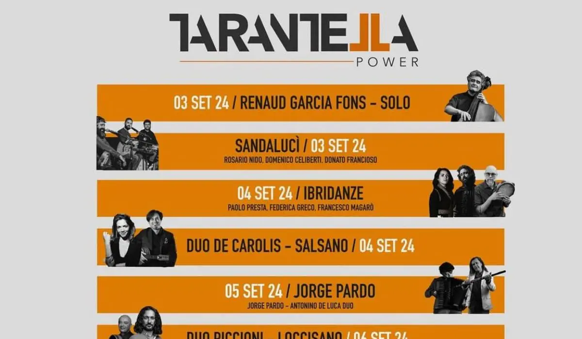 XX edizione del “Tarantella Power”, al via laboratori, sessioni di musica e i primi concerti