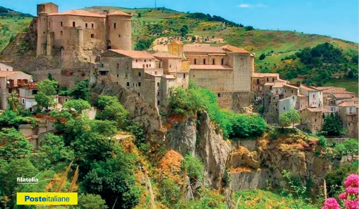 Annullo e cartolina dedicata ad Oriolo per il Festival nazionale dei Borghi più belli d'Italia