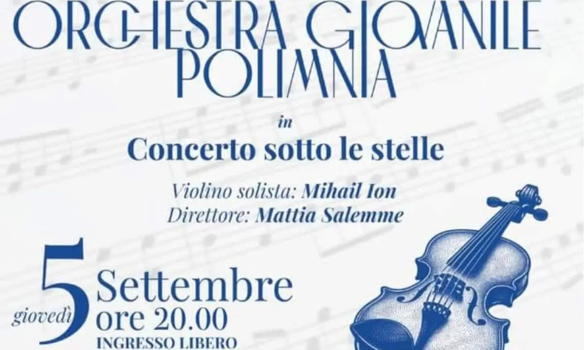 Concerto sotto le stelle a Bisignano con l'Orchestra Polimnia