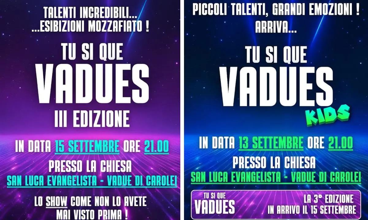 Tutto pronto a Carolei per lo spettacolo \"Tu si que Vadues\"