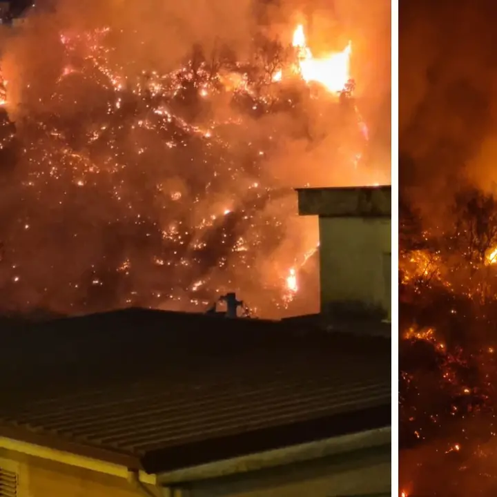 Cetraro, ore di apprensione per un incendio che lambisce l’abitato