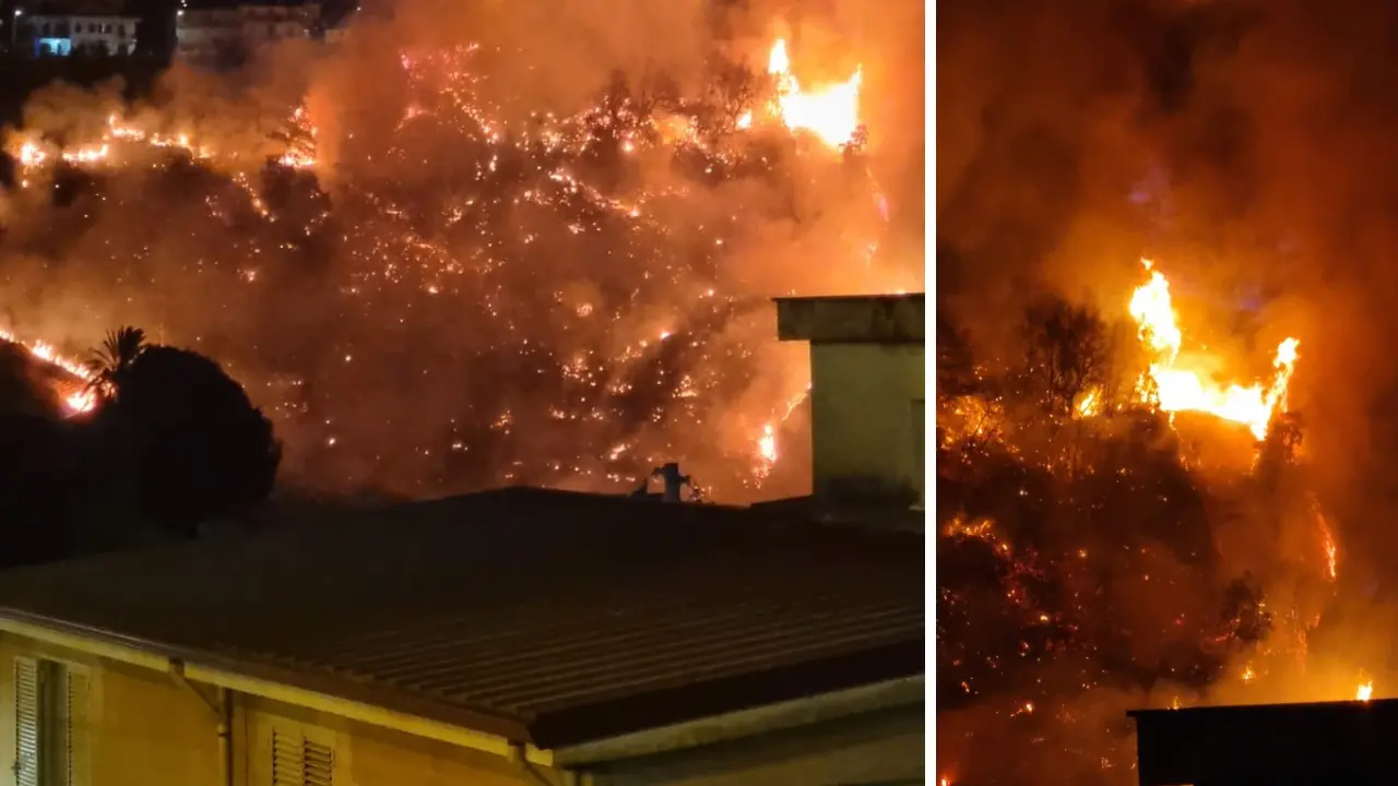 Cetraro, ore di apprensione per un incendio che lambisce l’abitato