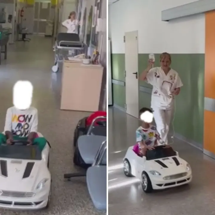 Al reparto di chirurgia pediatrica dell'Annunziata arrivano le minicar per i piccoli pazienti