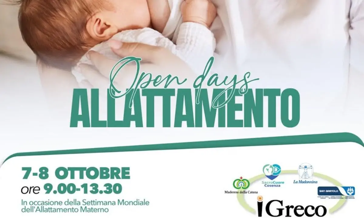 Allattamento materno, open days al \"Sacro Cuore\" di Cosenza