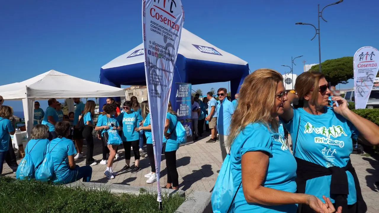 Fitwalking for Ail, Belvedere Marittimo sostiene lo sport e la ricerca con una passeggiata collettiva
