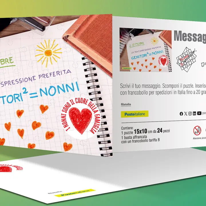 Festa dei nonni, ecco due cartoline da collezione di Poste Italiane