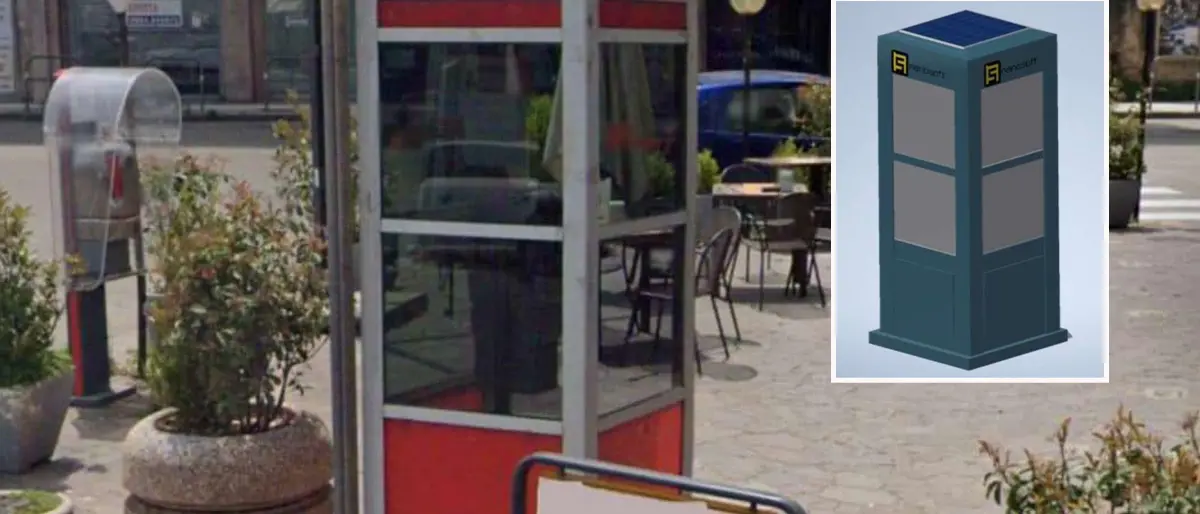 Cosenza, una biblioteca nella vecchia cabina della Sip a via Nicola Serra