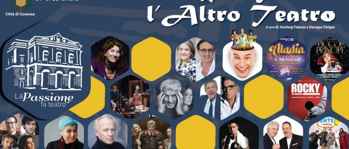 Rassegna L’Altro Teatro 2024-2025, grandi nomi sul palco del Teatro Rendano