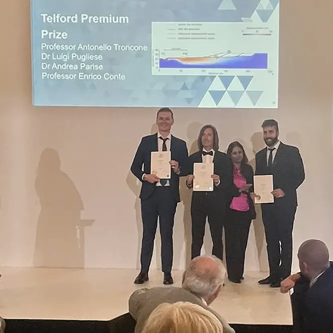 ICE Publishing Awards 2024: Unical alla ribalta con il Premio Telford Premium Prize