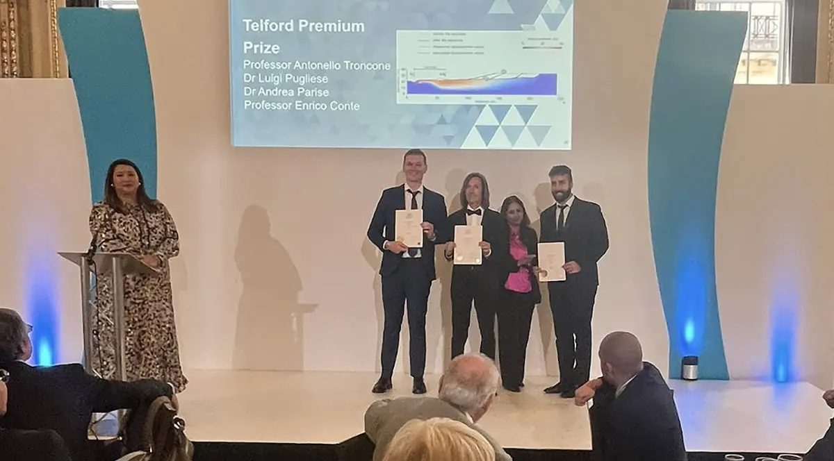 ICE Publishing Awards 2024: Unical alla ribalta con il Premio Telford Premium Prize