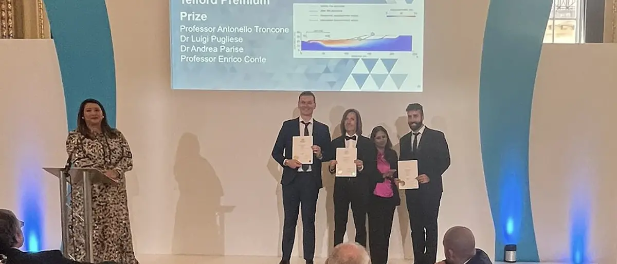 ICE Publishing Awards 2024: Unical alla ribalta con il Premio Telford Premium Prize