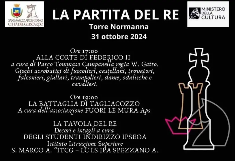 La Partita del Re 2024 a San Marco Argentano: spettacoli medievali e rievocazioni storiche